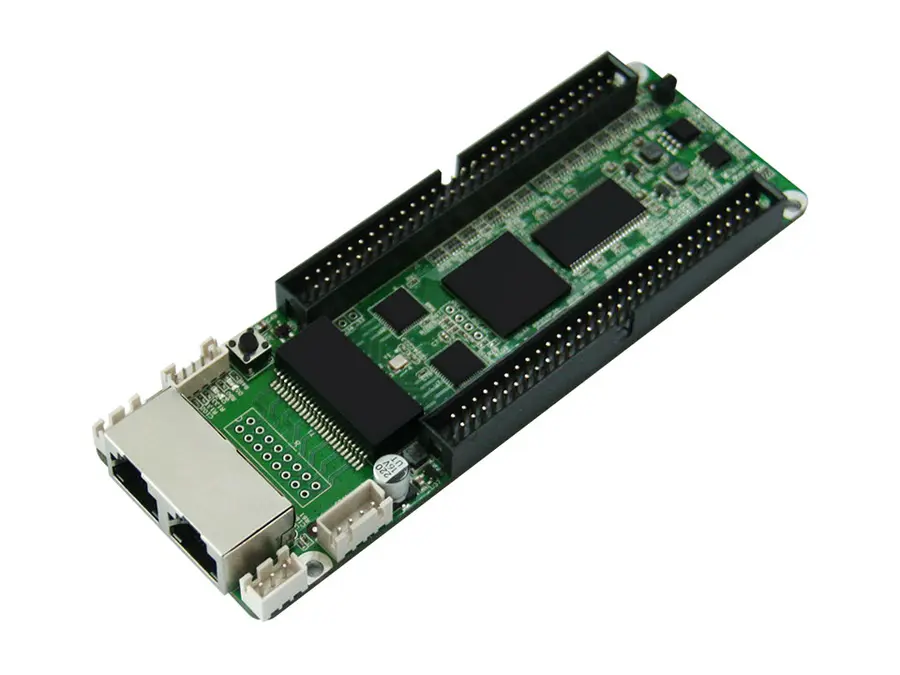 LED receiving card, dual RJ45