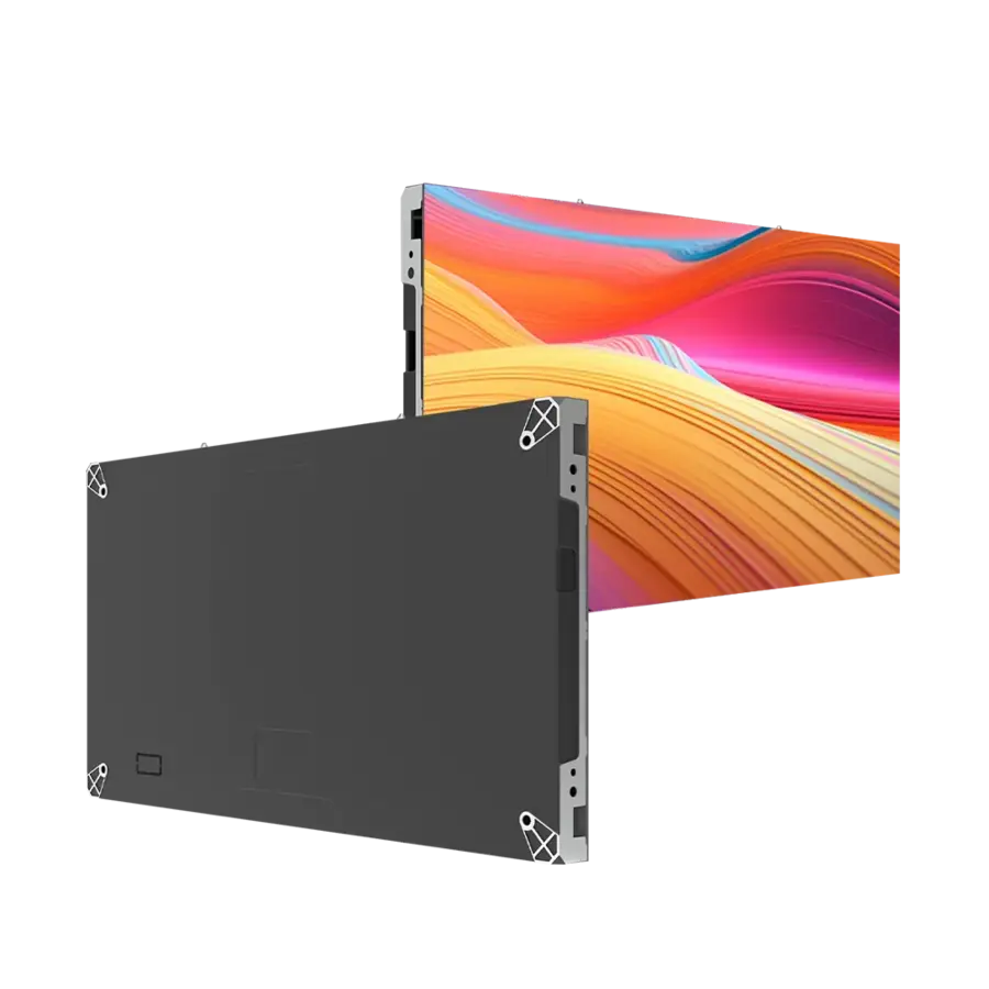 COB flip-chip LED module, front display face and rear cabinet with cable and handle