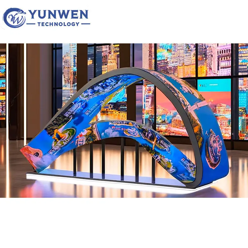 Mobius ring LED display installation