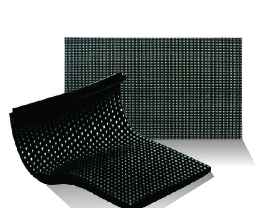 JoinOpto flexible soft LED module, bent to a curve